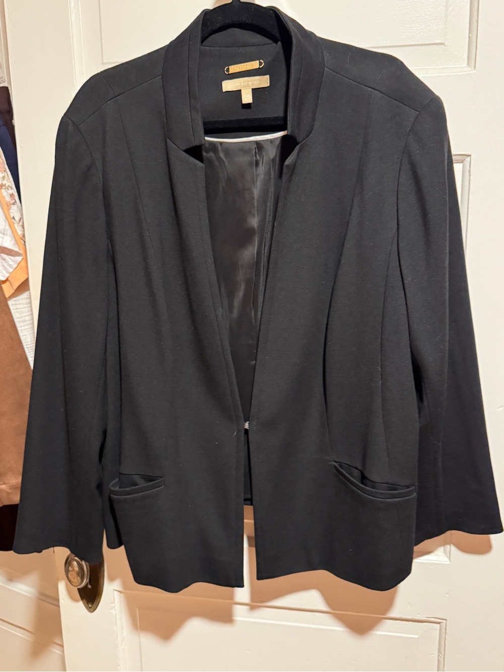 Talbots Black Open-Front Women's Blazer